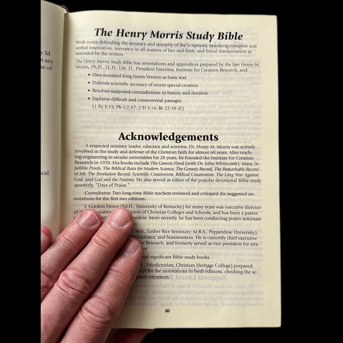 The Henry Morris KJV Study Bible (Defenders Edition)